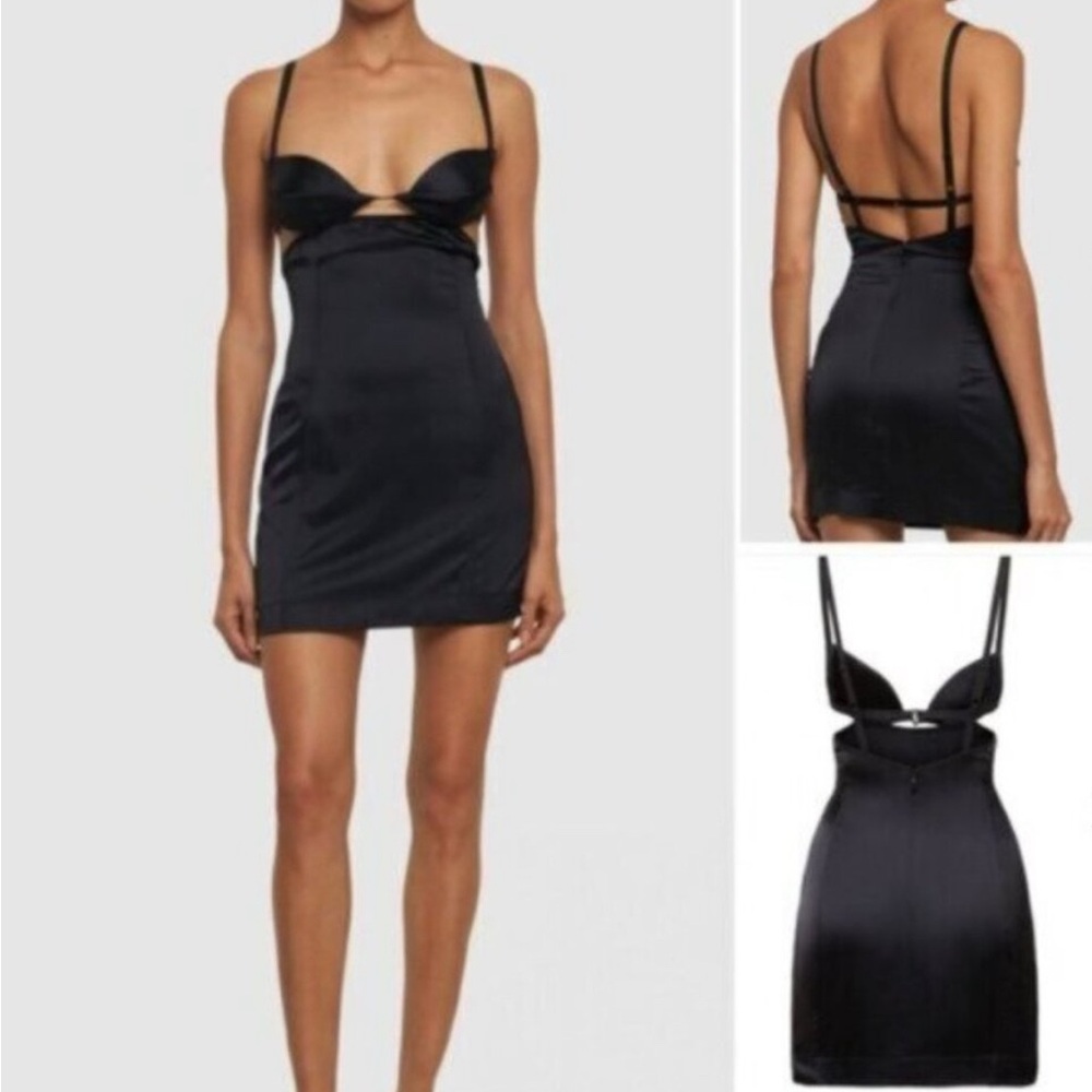 Nensi Dojaka  BNWOT  Made in Italy Double Petal satin mini dress
